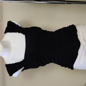 Brushed corset style t-shirt top Mac studio size large